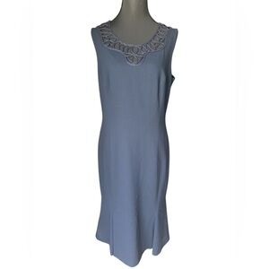 Escada Navy Blue Sleeveless Dress Size EU40 US8